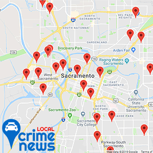 Map of the 25 latest arrests in your area
